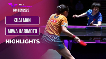 Kuai Man vs Miwa Harimoto - WTT Champions Incheon 2025